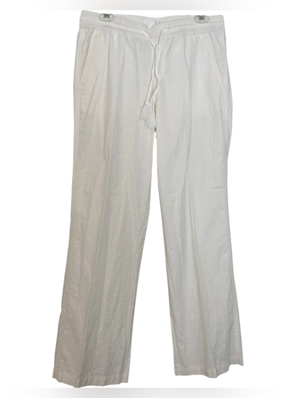 Sonoma Linen-Blend Drawstring Pants | Women’s SZ 6 | White